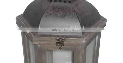 Elegant Black Wooden Lanterns Set of 3 Home Decor photo-4