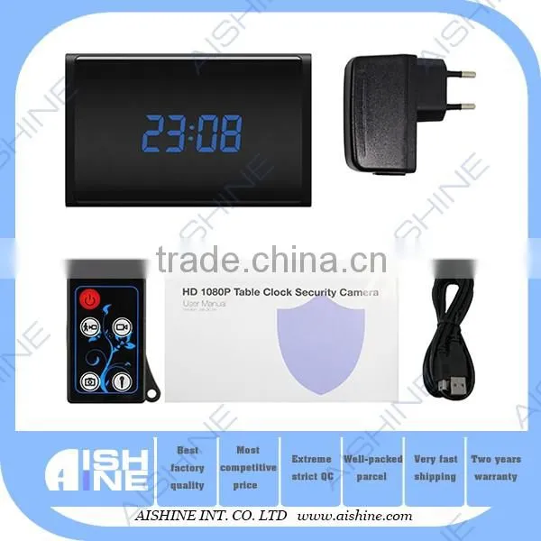 Aishine Clock Camera 1080P Button Camera Control Pinhole Camera Recording photo-5