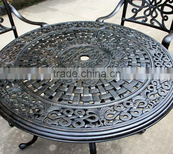 2016 Hot Selling New Design Cast Aluminum 4 Seats Round Garden Set photo-2