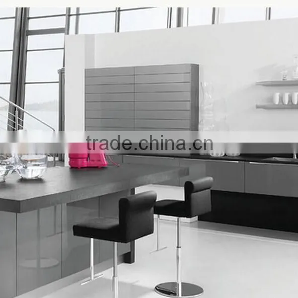 Kitchen Cabinet High Gloss Lacquer and Grey Lacquer Kitchen Cabinet photo-4