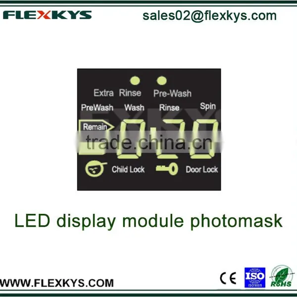 Light-tight Black PC Film Used on LED Display Module for Washing Machine photo-3