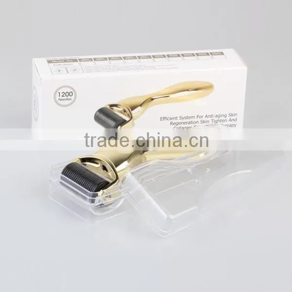 Professional Home Use 1200 Needles Micro Needle Roller 2.0mm Gold/silver Handle Derma Roller photo-4