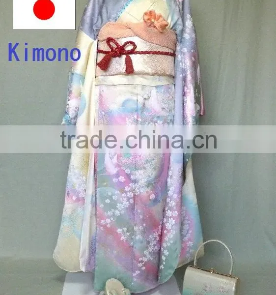 Japanese Silk Kimono and Dress