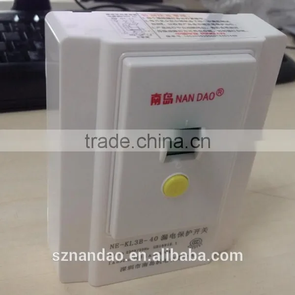ELCB Switch Use for Water Heater Electrical Safety Electric Leakage Protection