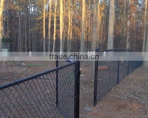 China Chain Link Wire Mesh Fencing , PVC Coated Chain Link Fences ,Plastic Chain Link Fence ( ISO9001 Certificated ) photo-4