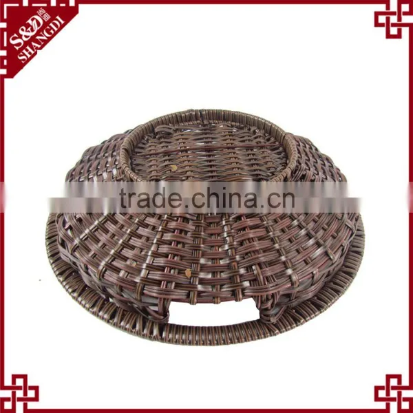 Wholesales Supermarket PE Rattan Plastic Display Stand for Fruit Vegetable photo-6