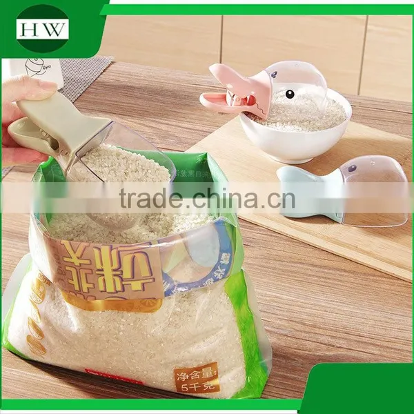 Kitchen Accessories Creative Multipurpose Plastic Cartoon Duck Head Shape Rice Ladle Spoon With Clip photo-3