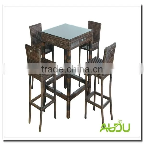 Audu Garden Bar Set/Garden 5 Pieces Wicker Bar Set photo-2