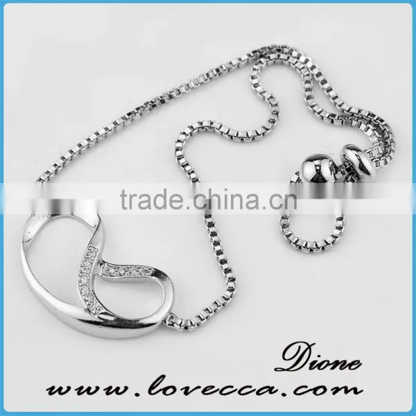 Micro Pave Jewelry Bracelet Little Bear Charm Silver Zircon Bracelet photo-2
