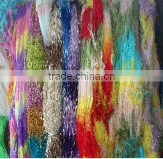 100% Polyester Crochet Fancy Yarn For Knitting Scarf photo-3