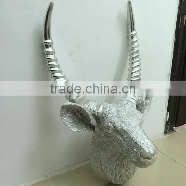 Polyresin Goat Head Sculpture photo-4