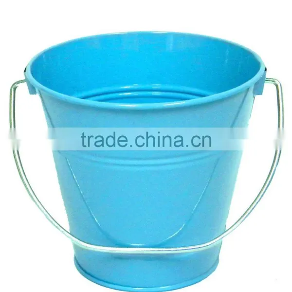 Red Metal Children Bucket With Handle photo-3