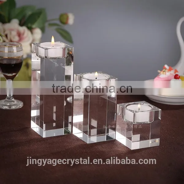 European Style Golden Crystal Glass Candelabra Centerpieces Wedding photo-3