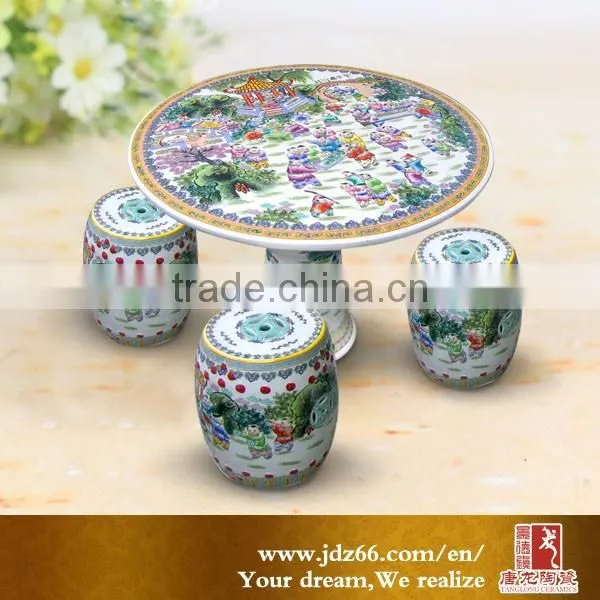 Chinese Style High Quality Blue and White Ceramic Cheap Used Furniture in Hot Sale photo-2