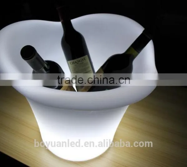 RGB Color Changing Illuminated Plastic Ice Bucket Led Lighting Flower Pots photo-4
