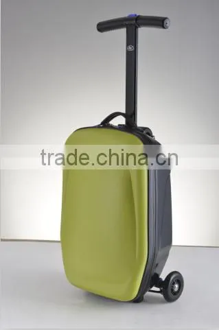 High Strength Aluminum Frame Airport Luggage / Scooter Suitcase / Trolley Luggage photo-3