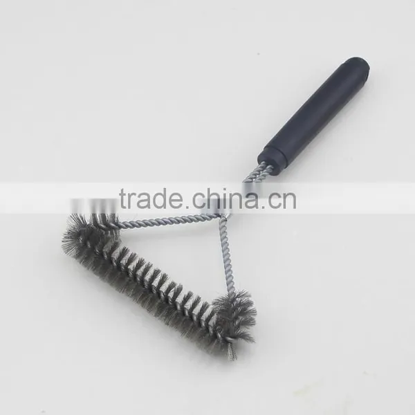 Black Handle Heavy Duty Barbecue Grill Brush With Wire Bristle photo-5