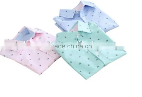 100% Cotton Printed Fabric Infant Wear Baby Shirts photo-3