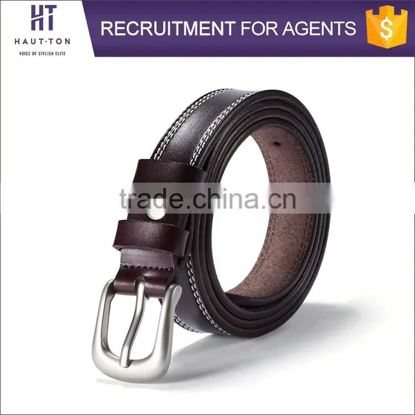HAUTTON Brand Fashion Casual Ladies Alloy Pin Buckle Waist Belts Hot Sale Woman Genuine Split Cow Leather Belt photo-3