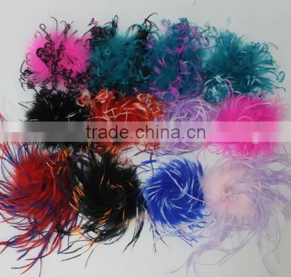 Wholesale Top Quality Manufacturers Multicolor Decotation Ostrich and Turkey Wool Top photo-2