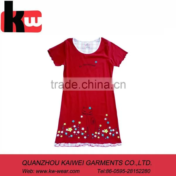 New Style Bow Design Kids Nightwear, Sexy Fox Print Girls Nightdress photo-2