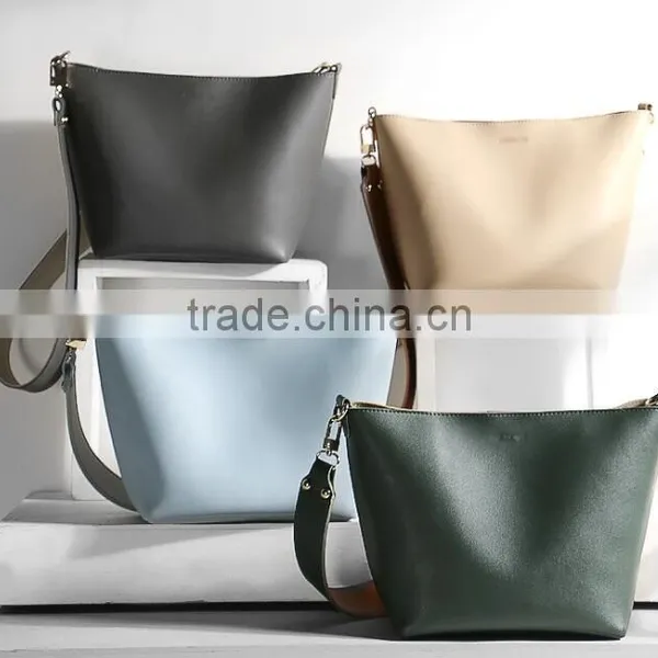 Zm35603a Women Leather Crossbody Bags Fashion Long Strip Shoulder Bag 2017 photo-2
