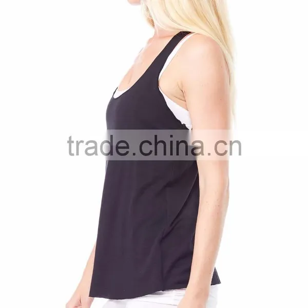 Fitness Clothing Blank Bodybuilding Vest Gym Women's Stringer Singlet photo-3