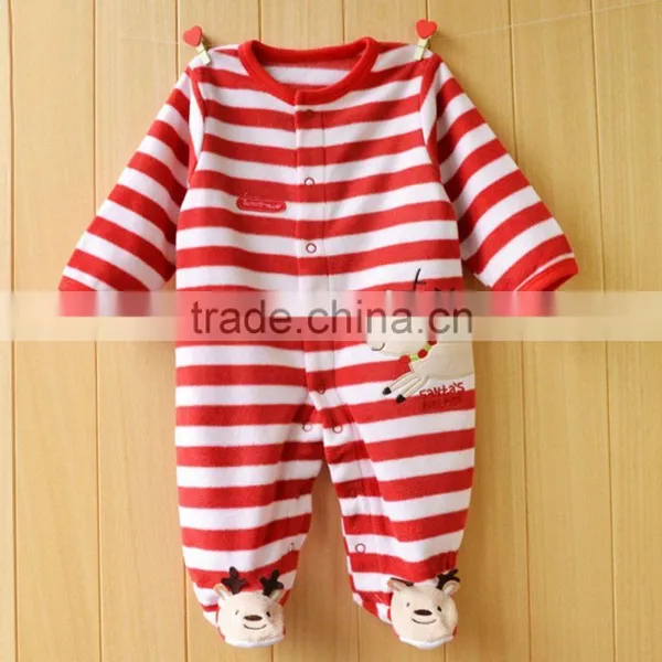 Newborn Baby Spring and Autumn Fleece Long-sleeved Harness Jumpsuit Pure Cotton Clothes photo-5