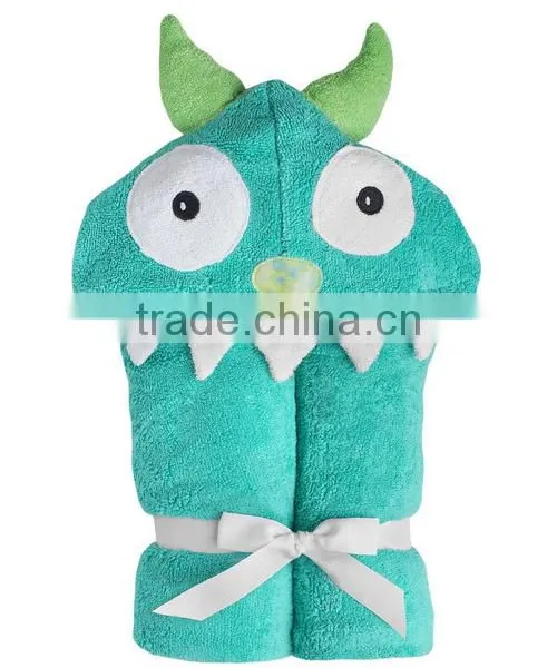Trade Assurance Applique Animal Baby Hooded Towel Fabric Cotton/custom Terry Baby Towel With Hood for Bath photo-3