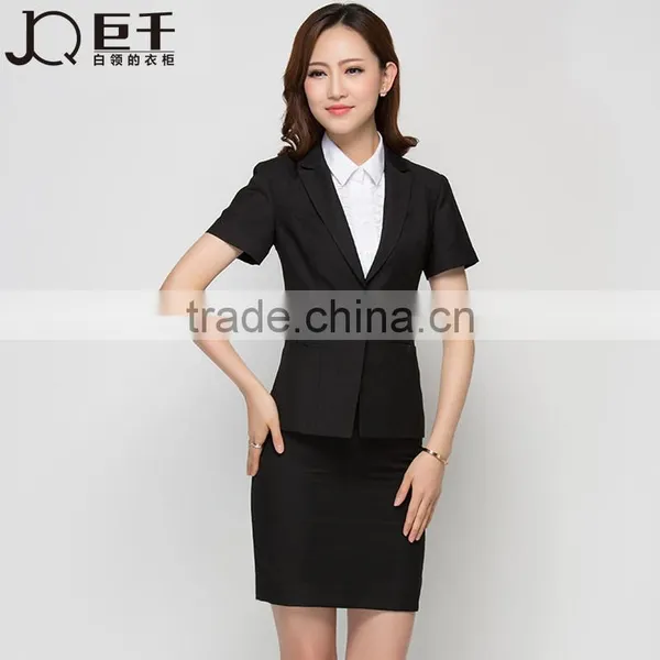 Hotel Lobby Manager Uniform Woman Short Sleeve Hotel's Skirt Suits photo-2