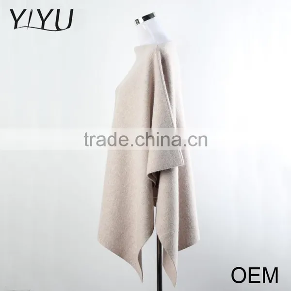 New Design Winter Round Neck Ladies Pullover Sweater Wholesale Knitted Cashmere Poncho photo-5