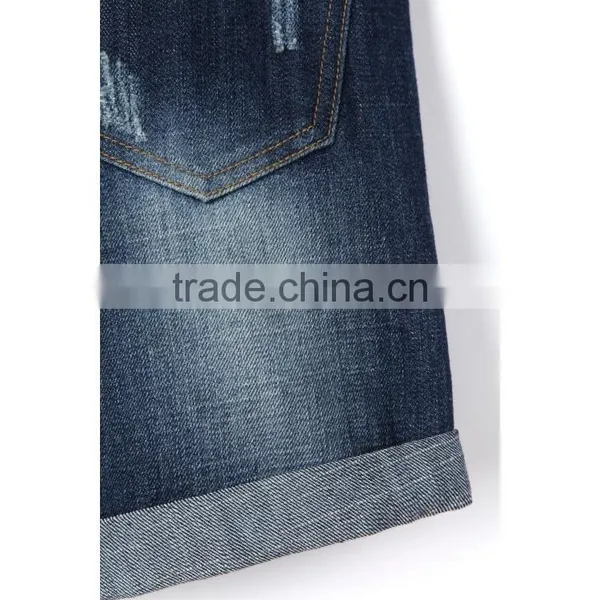 Hot ! Latest Design Cotton Frayed Children Jeans Short Pants Hand Brush Stylish Jeans Pants for Boys photo-4