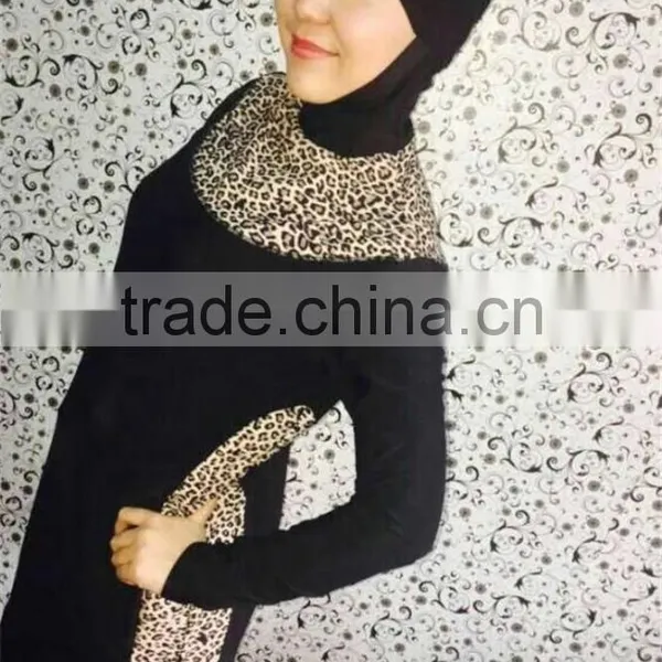 Fashion Woman Leapord Printed Modest Swimwear photo-2
