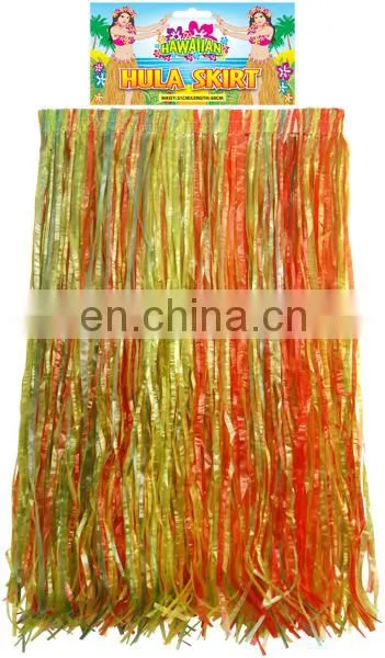 60cm Multicolor Hawaii Skirt, Hula Skirt, Grass Skirt