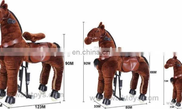 HI Good Quality Shopping Mall Walking Ride on Horse Toy With Springs photo-6