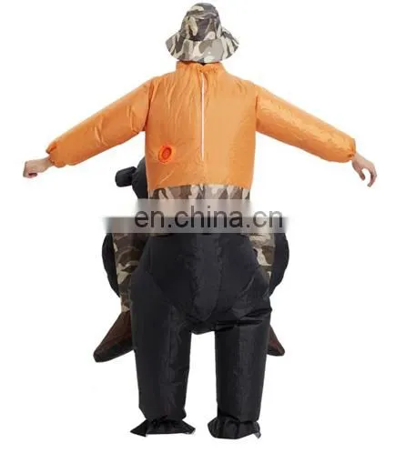 Inflatable Gorilla Costume Ride On Funny Halloween Dress for Adults photo-5