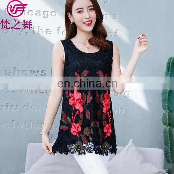 Sexy Embroidery Lace Women Tank Top Wholesale