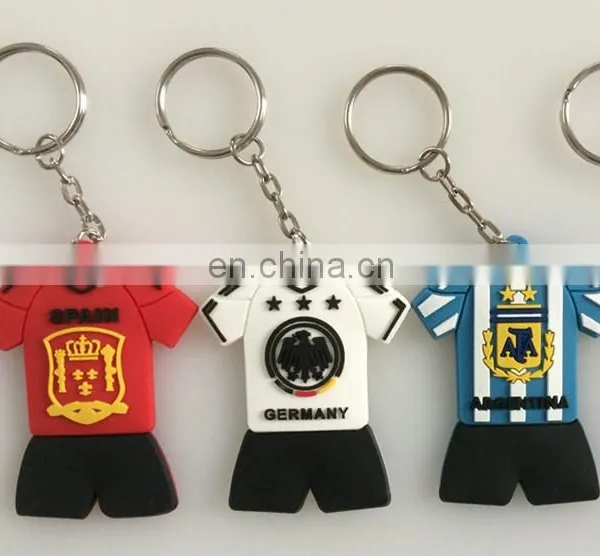 Custom 2D Soft PVC Soccer Team Keychain photo-4