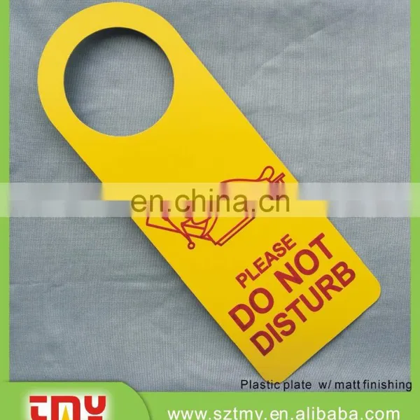 Modern Colorful Hotel Room Warning Sign Door Hangers photo-6