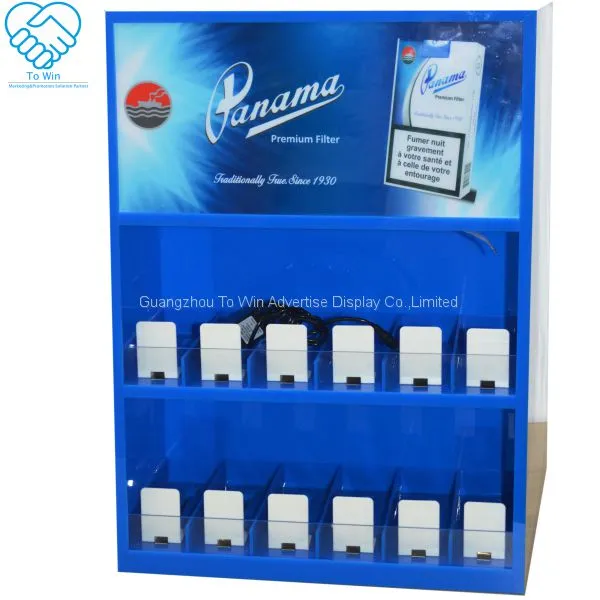 New Display Cardboard Cigarette Counter Display Box With Pegs Strong Pusher photo-5