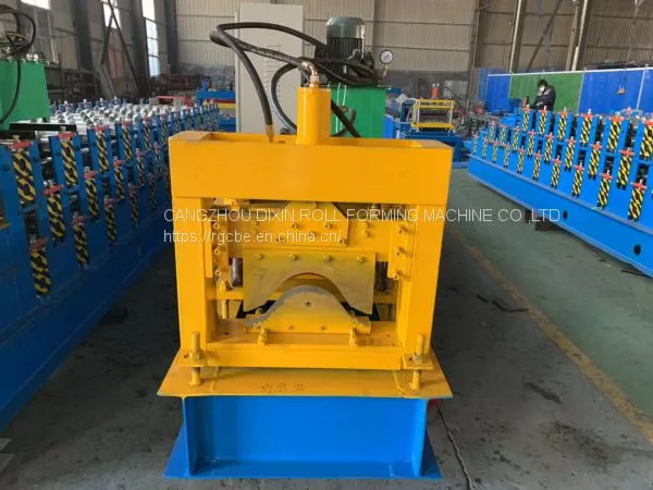 Color Steel Roof Tile Ridge Cap Flashing Making Machine photo-3