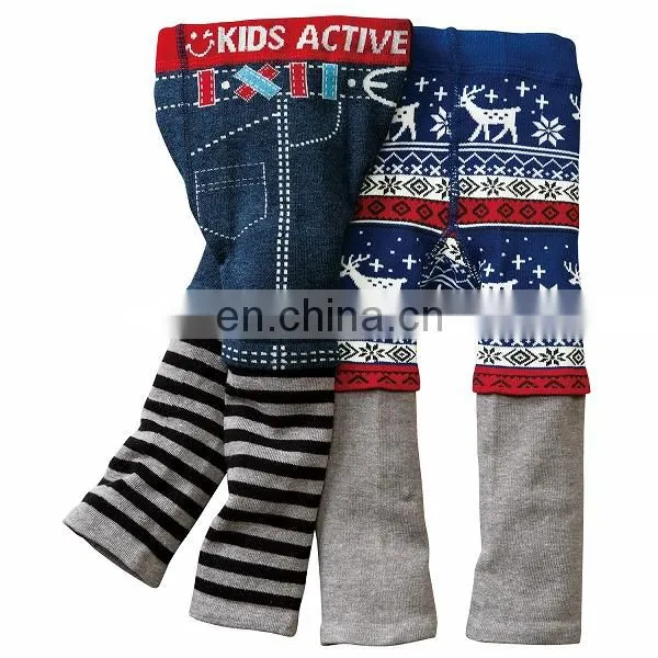 79 Styles Infants & Toddlers Knit Footless Ninth Pants Cropped Pants Stretchy Ankle Tights Leggings pp Pants 4 Sizes 3pcs/pack photo-3