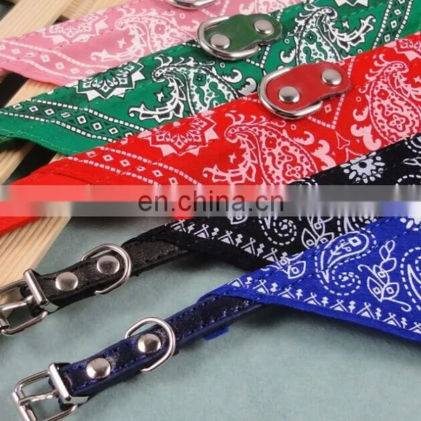 Dog Collars Adjustable Dog Buckle Collar Leather Cute Pet Bandana & Dog Collar Pet Supplies and Pet Products photo-4