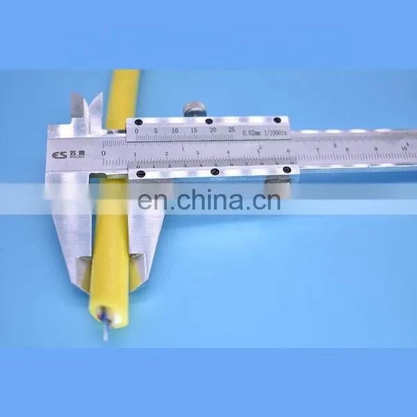 Flexible Double PUR Jacketed Rov Underwater Umbilical Tether 2 Power Cores With 2 Single Mode Fiber Underwater Camera Cable photo-4