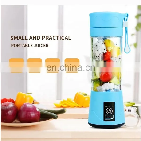 Portable Juicer Cup Personal Blender Electric USB Rechargeable Fruit Juicer Blender Smoothies Shakes Mini Travel Plastic Bottle photo-3