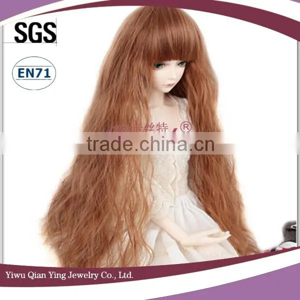 Long Fashion Brown Mohair Doll Wigs Various Styles photo-3