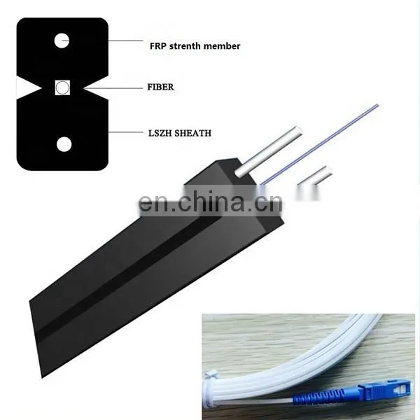 GJXH GJXCH 1,2,4,6,8,12 Cores FTTH Flat Indoor/outdoor Fiber Optic Cable Drop Cable photo-5