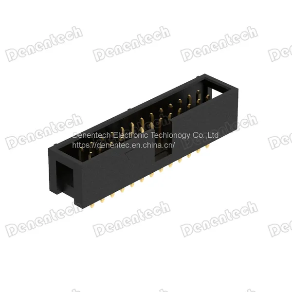 Denentech 2.54mm H9.0 W8.80 Dual Row Straight DIP Box Header photo-2