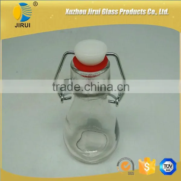 80ml Hot Sale Flip Top Clear Glass Wine Bottle photo-4