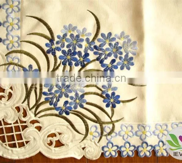 Cotton Table Cover Satin Cushion Cover Brocade Tablecloth Coffee Tablecloth Hand Embroidery Tablecloth photo-2